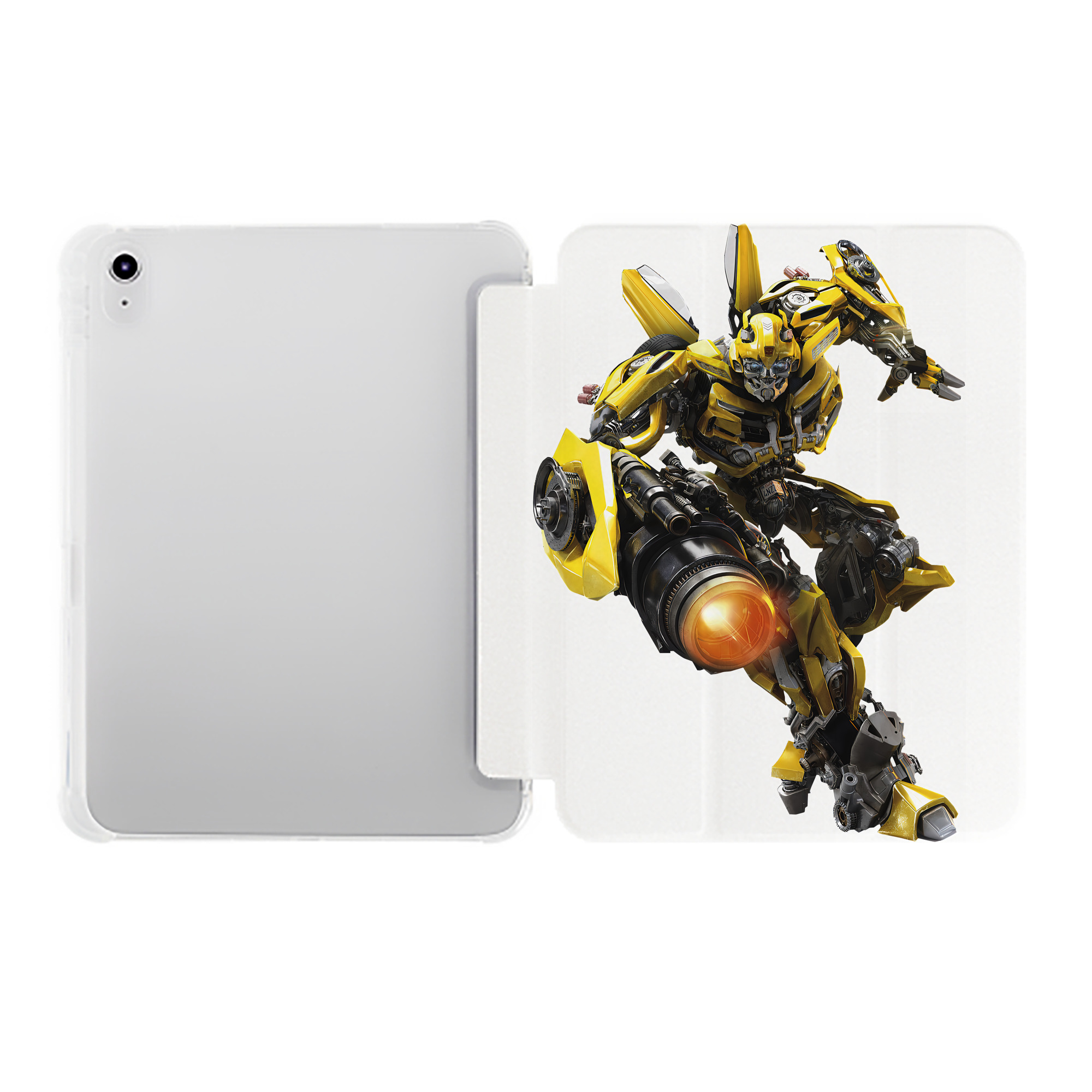 （画像用） Transformers トランスフォーマー IPad ケース ペン収納付き 三つ折りスタンド PUレザー×シリコン 対応機種9.5/10.5/10.9インチ